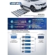 Пороги алюминиевые Rival Premium для Mitsubishi Eclipse Cross 2018-2021