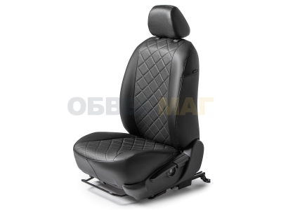 Чехлы на сидения Rival, задняя спинка 40/20/40, рисунок ромб для Skoda Kodiaq 2017-2021